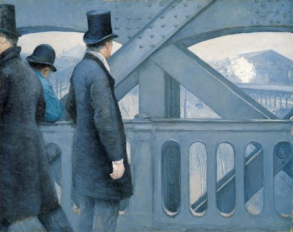 Gustave Caillebotte On the Pont de l Europe oil painting image